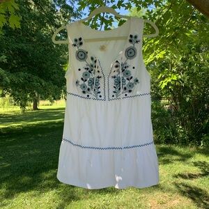 Embroidered White Women’s Shirt